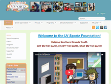 Tablet Screenshot of lvsportz.com